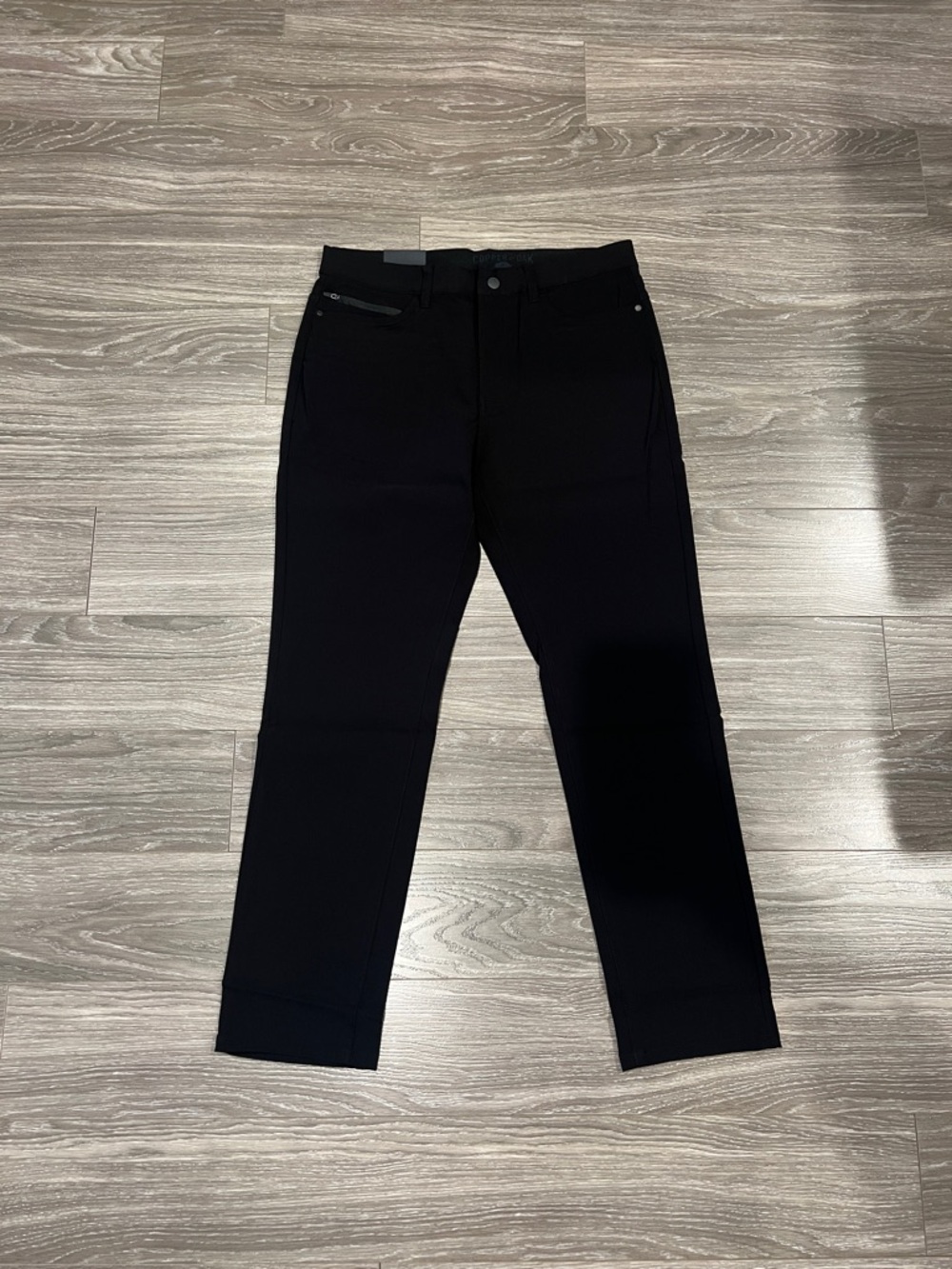 Classic Black Straight-Leg All Day Pants- Copper & Oak